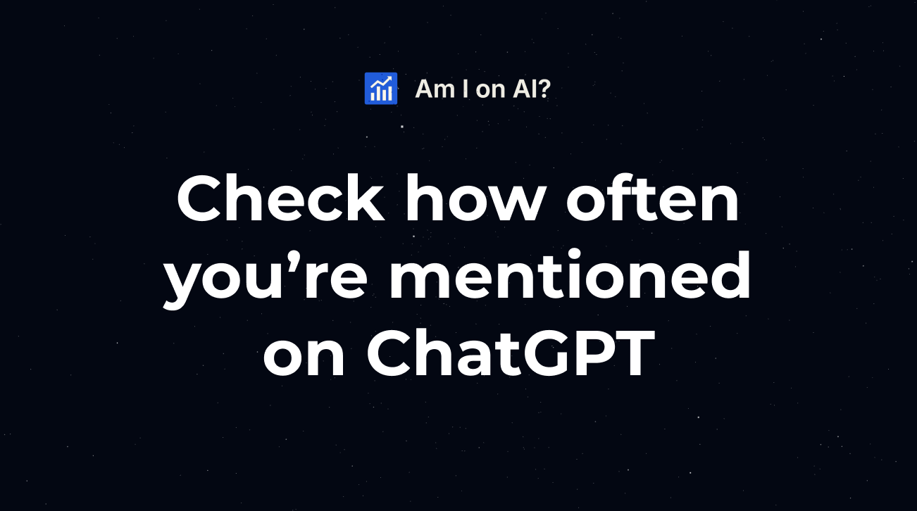 Am I on AI - Check Your Business's AI Visibility logo